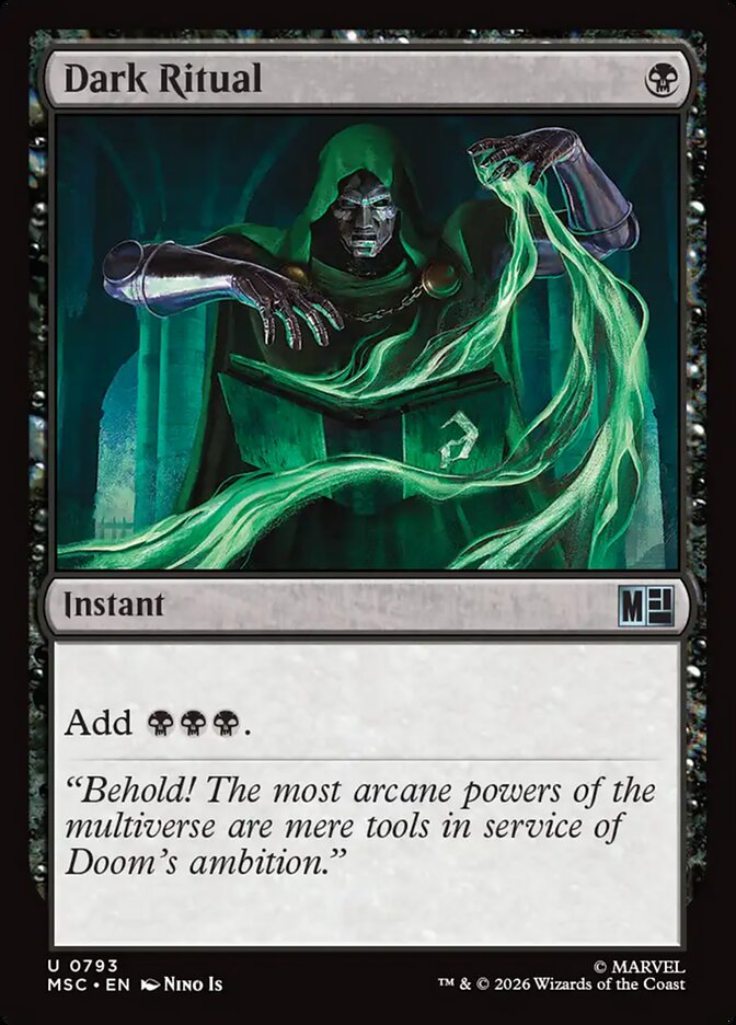 Dark Ritual, Marvel Super Heroes Commander Card Art