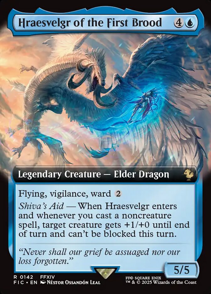 Hraesvelgr of the First Brood, Final Fantasy Commander Card Art
