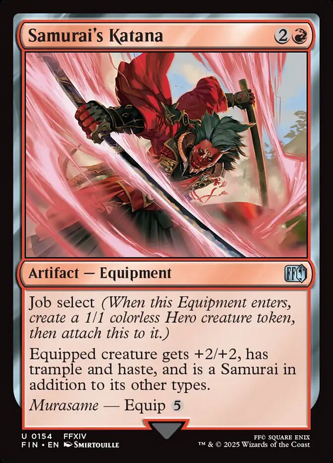 Samurai's Katana, Final fantasy Card Art