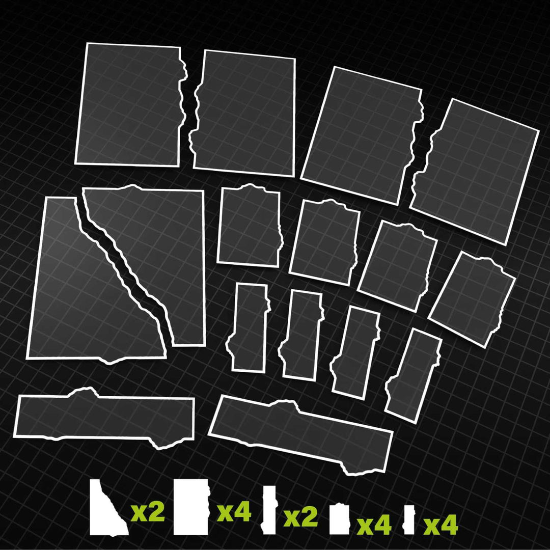 Green Stuff World - 11th Edition Glasspack Footprints (40K Compatible)