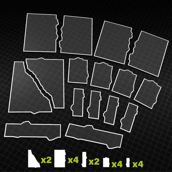 Green Stuff World - 11th Edition Glasspack Footprints (40K Compatible)