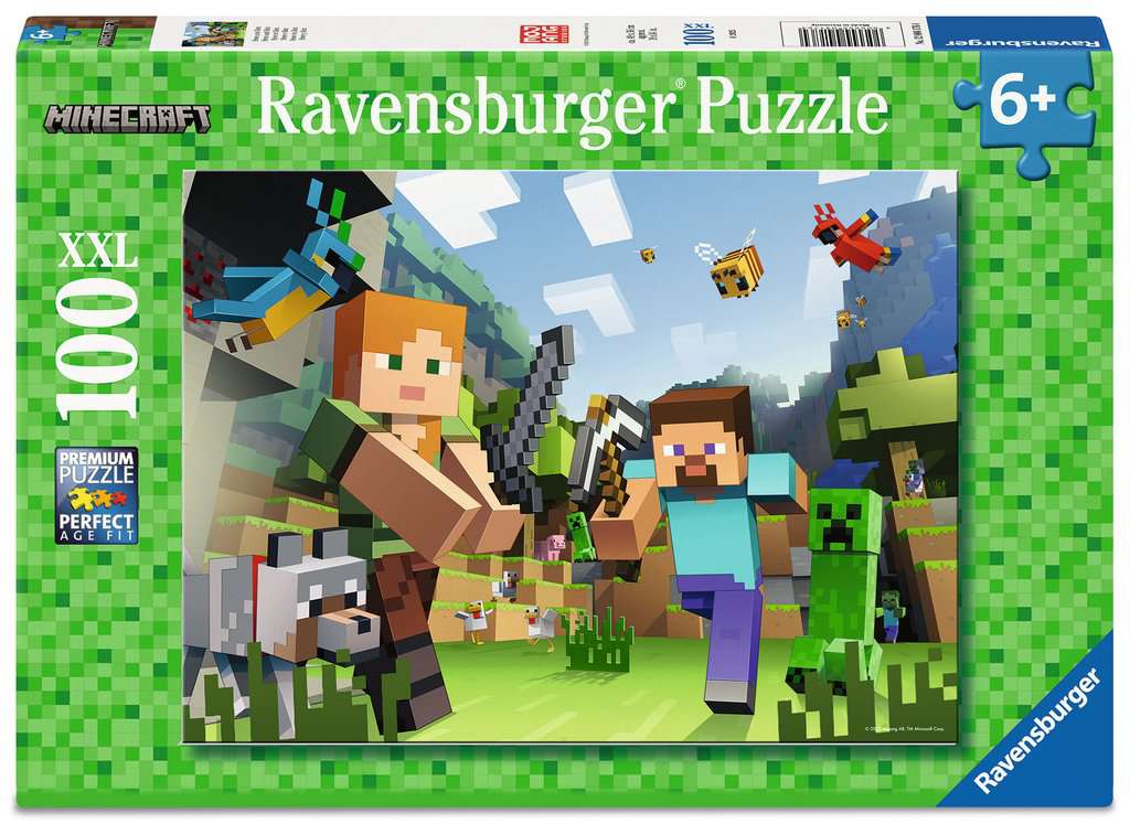 Ravensburger - Puzzle - 100 - Minecraft