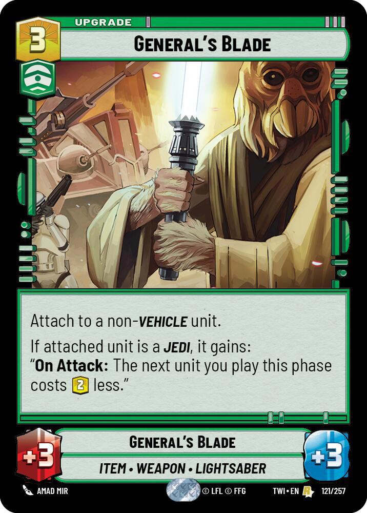 General's Blade, Twilight of the Republic Card Art