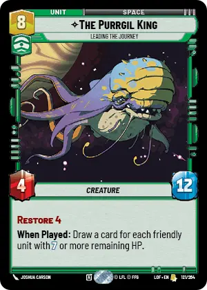 The Purrgil King, Leading The Journey, Legends of the Force Card Art