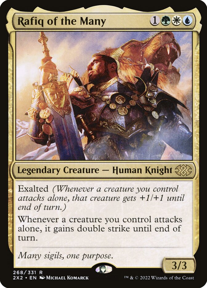 Rafiq of the Many, Double masters 2022 Card Art