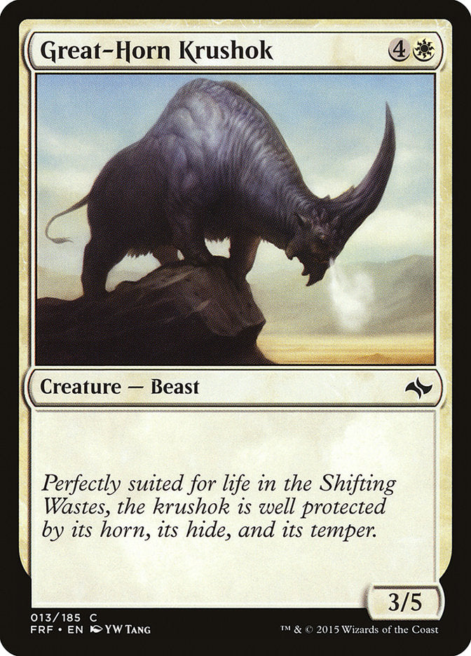 Great-Horn Krushok, Fate reforged Card Art