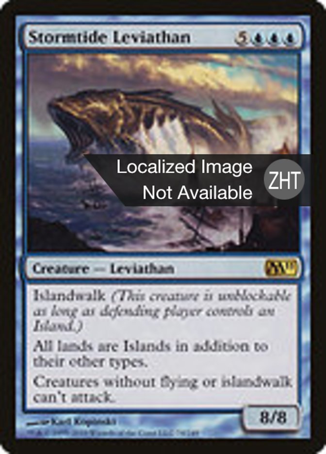 Stormtide Leviathan, Magic 2011 Card Art