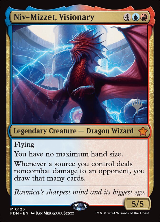 Niv-Mizzet, Visionary, Foundations Promos Card Art