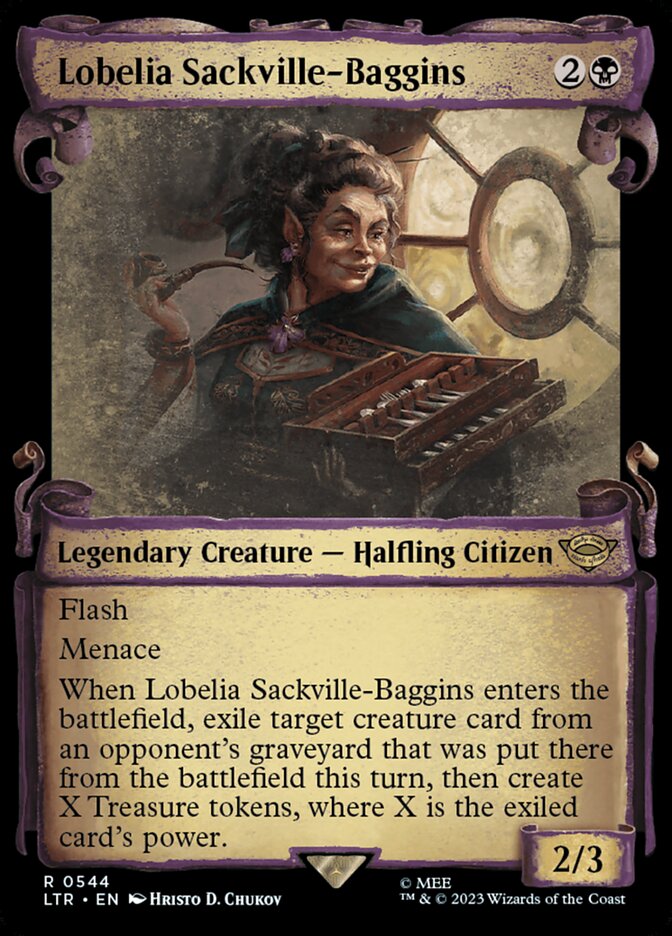 Lobelia Sackville-Baggins, The Lord Of The Rings: Tales Of Middle-Earth Card Art