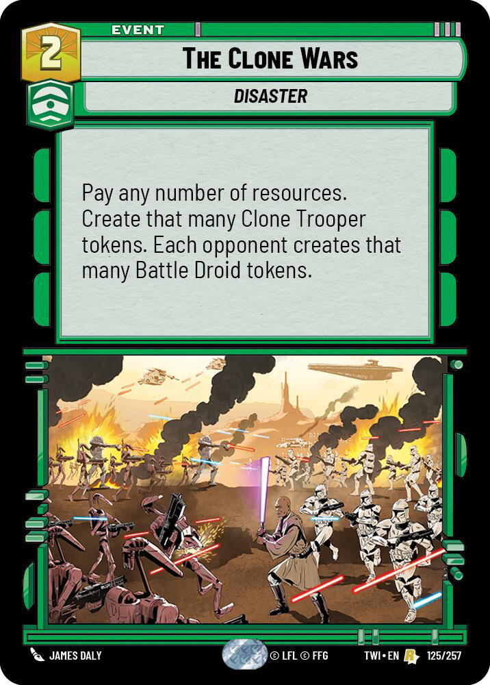 The Clone Wars, Twilight of the Republic Card Art