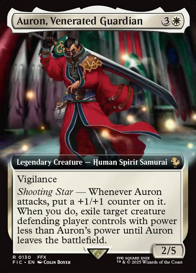 Auron, Venerated Guardian, Final Fantasy Commander Card Art