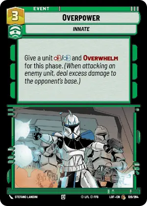 Overpower, Legends of the Force Card Art