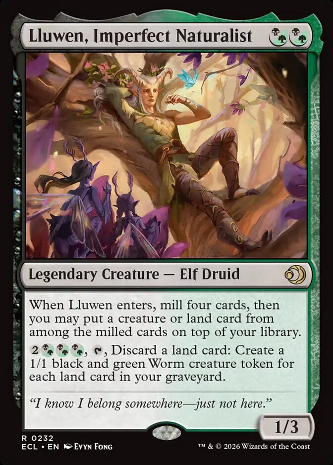 Lluwen, Imperfect Naturalist, Lorwyn Eclipsed Card Art