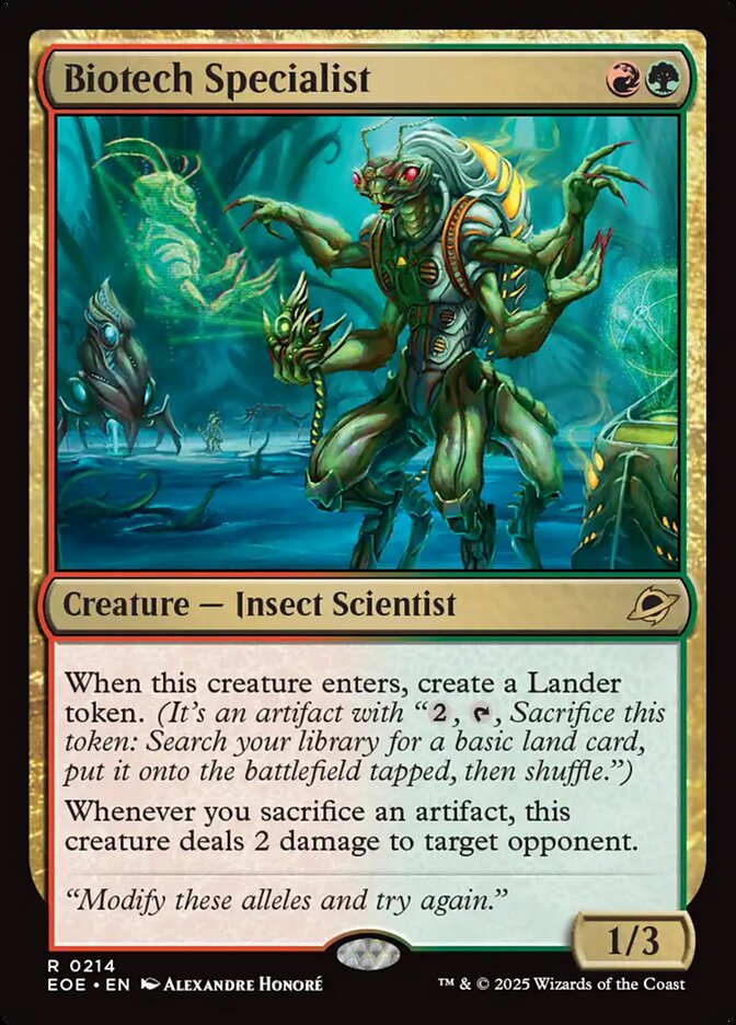 Biotech Specialist, Edge of eternities Card Art