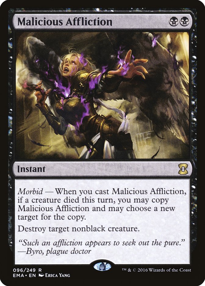 Malicious Affliction, Eternal Masters Card Art