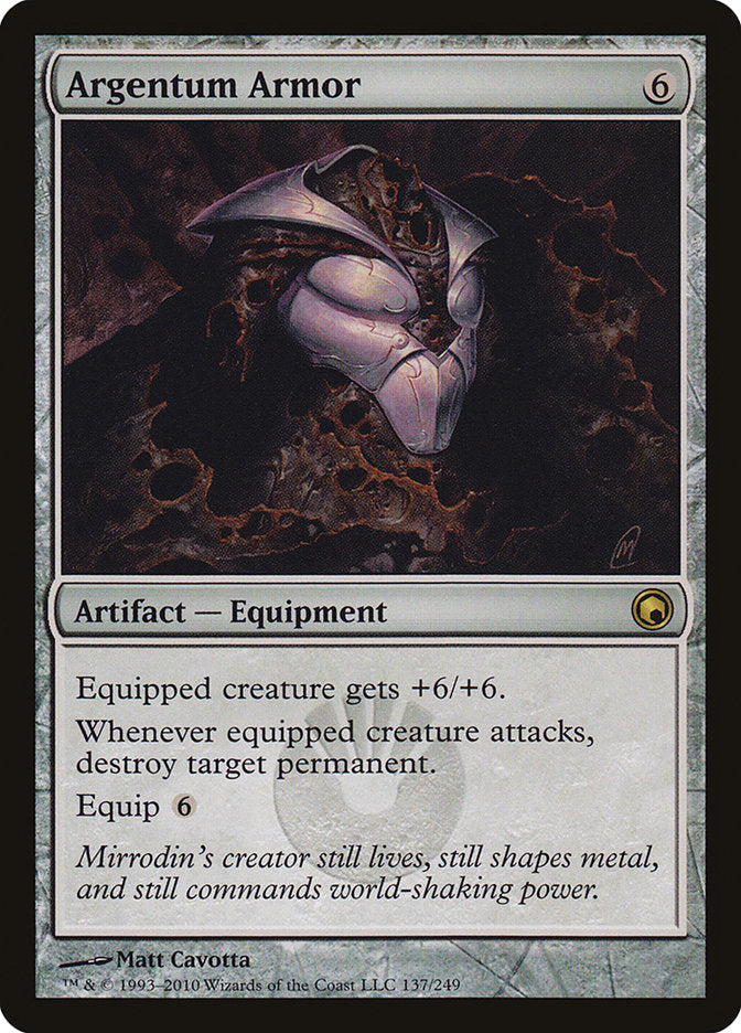 Argentum Armor, Scars Of Mirrodin Card Art