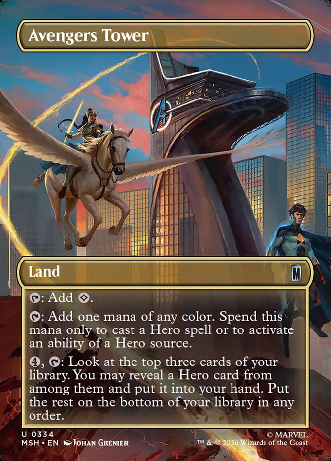 Avengers Tower, Marvel Super Heroes Card Art