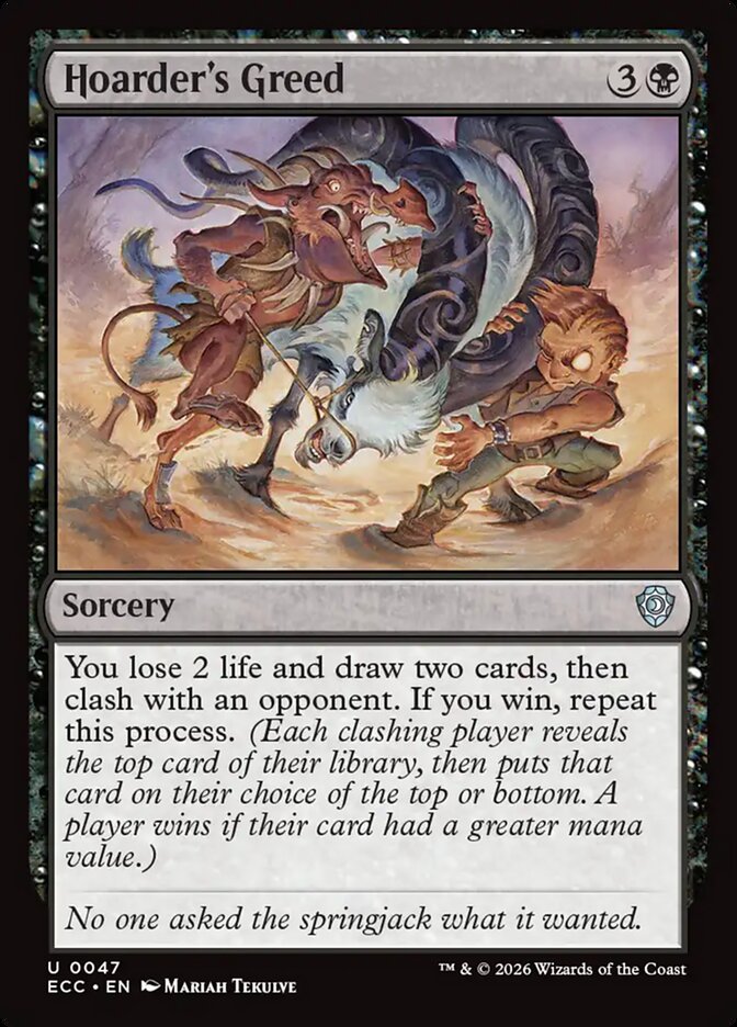 Hoarder's Greed, Lorwyn Eclipsed Commander Card Art