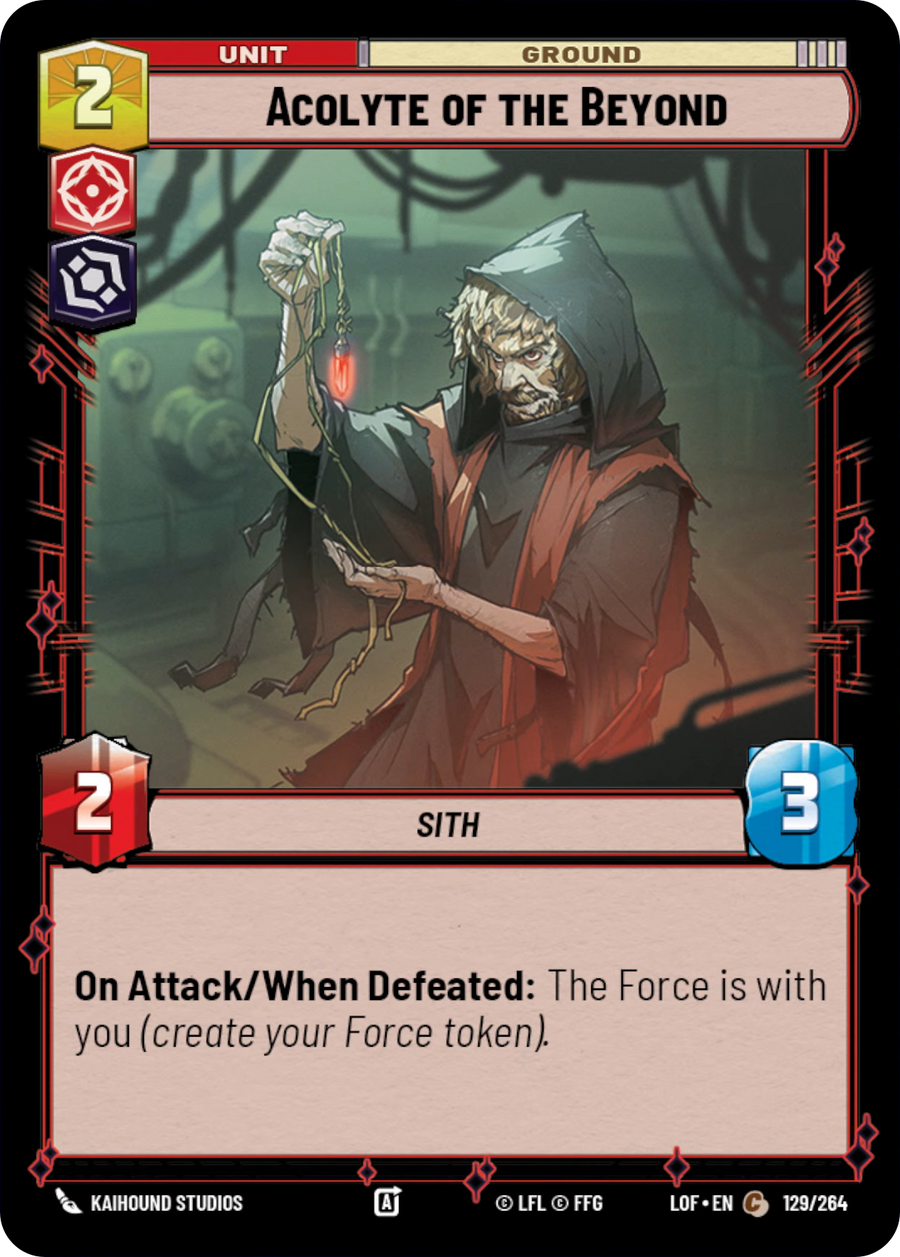 Acolyte of the Beyond, Legends of the Force Card Art