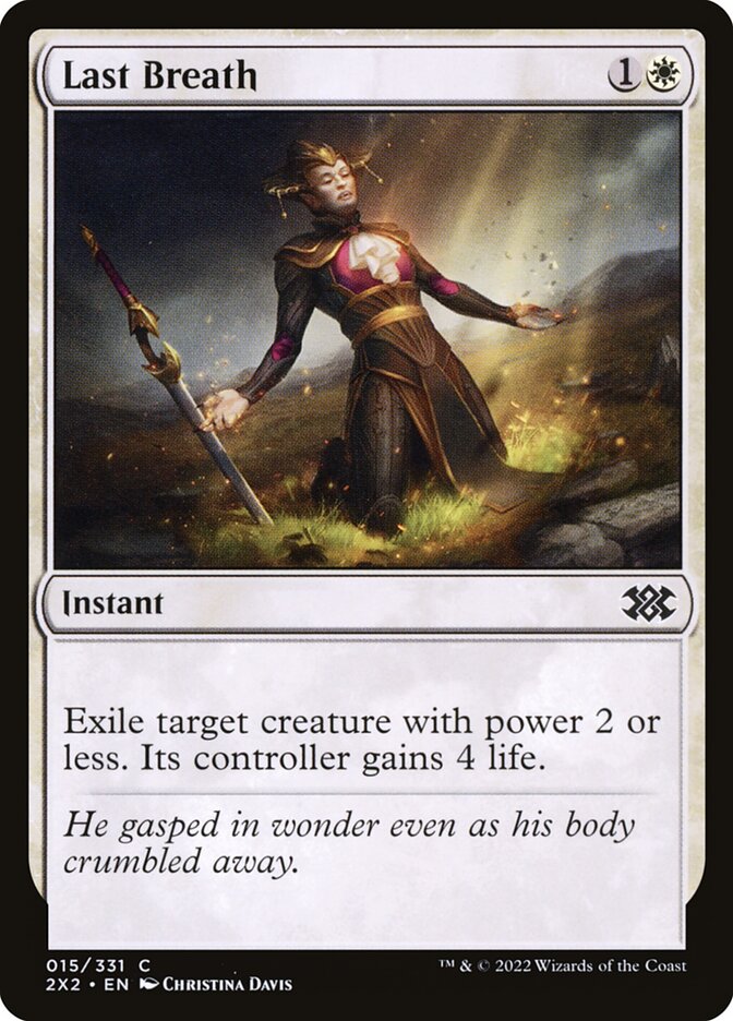 Last Breath, Double masters 2022 Card Art