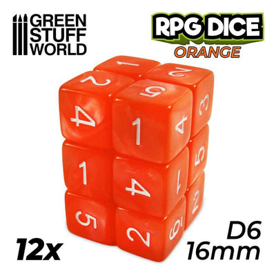 Green Stuff World - Dice - D6 - 16mm