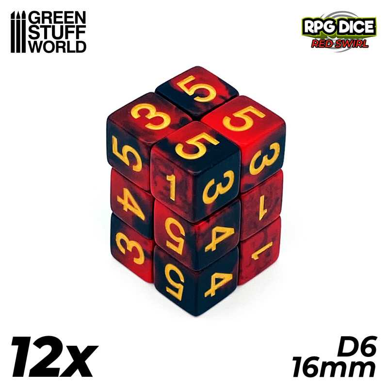 Green Stuff World - Dice - D6 - 16mm