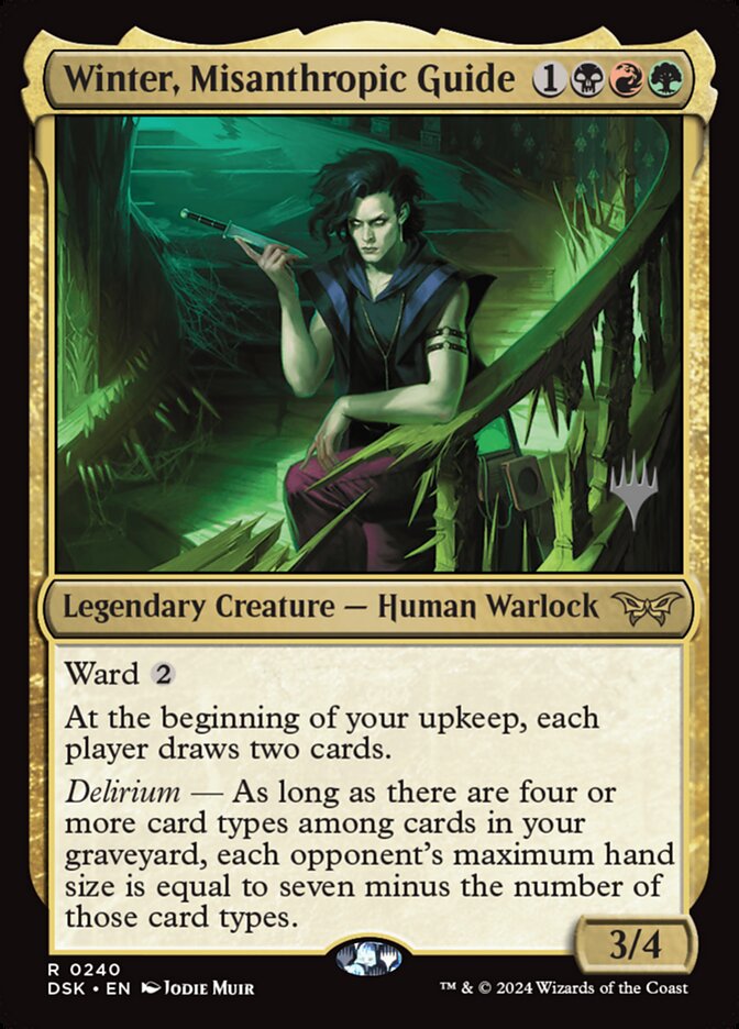 Winter, Misanthropic Guide, Duskmourn: House Of Horror Promos Card Art