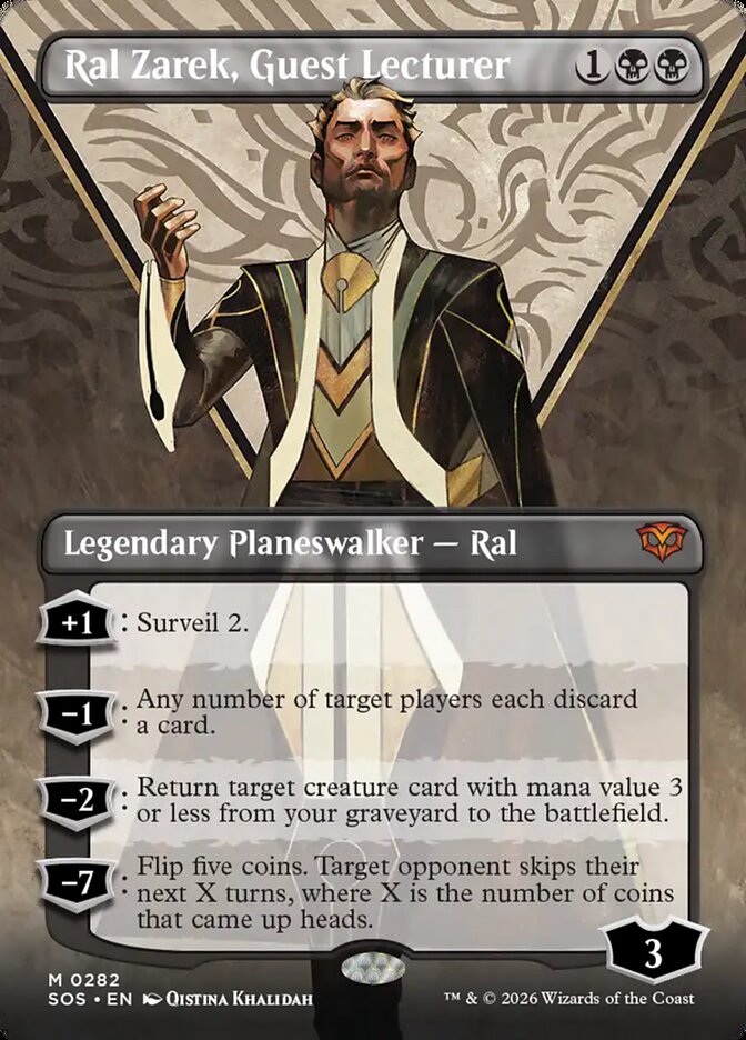 Ral Zarek, Guest Lecturer, Secrets Of Strixhaven Card Art