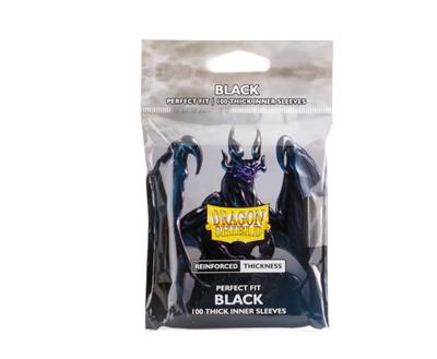 Dragon Shield - 100 Sleeves - Perfect Fit - Thick Inner Black