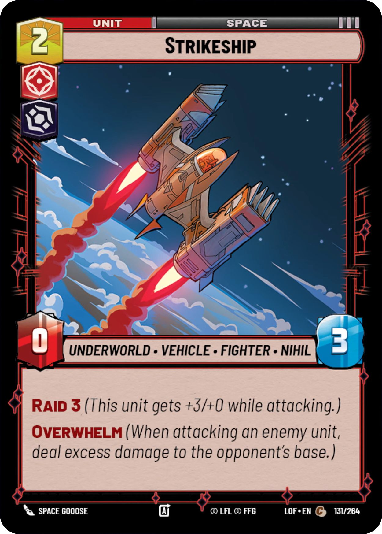 Strikeship, Legends of the Force Card Art