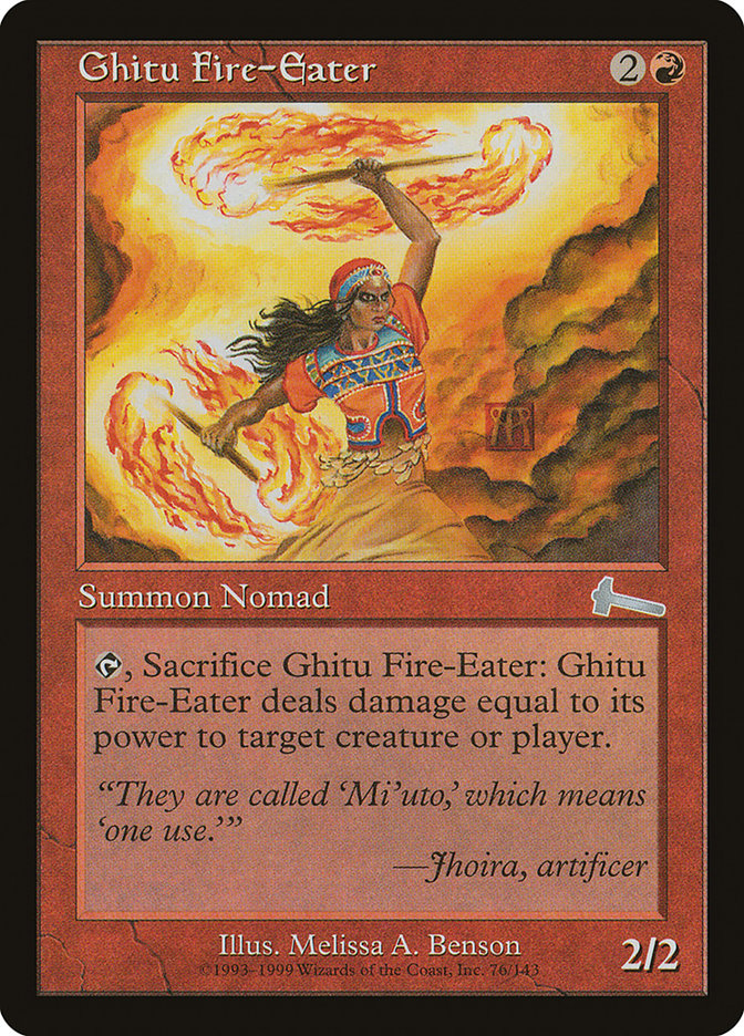 Ghitu Fire-Eater, Urza's legacy Card Art