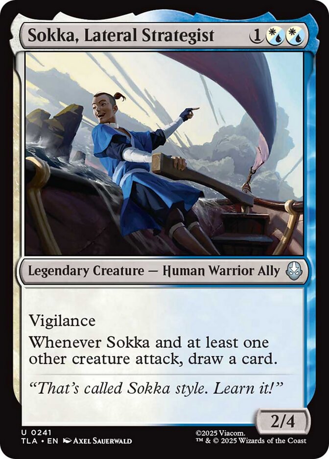 Sokka, Lateral Strategist, Avatar: The Last Airbender Card Art
