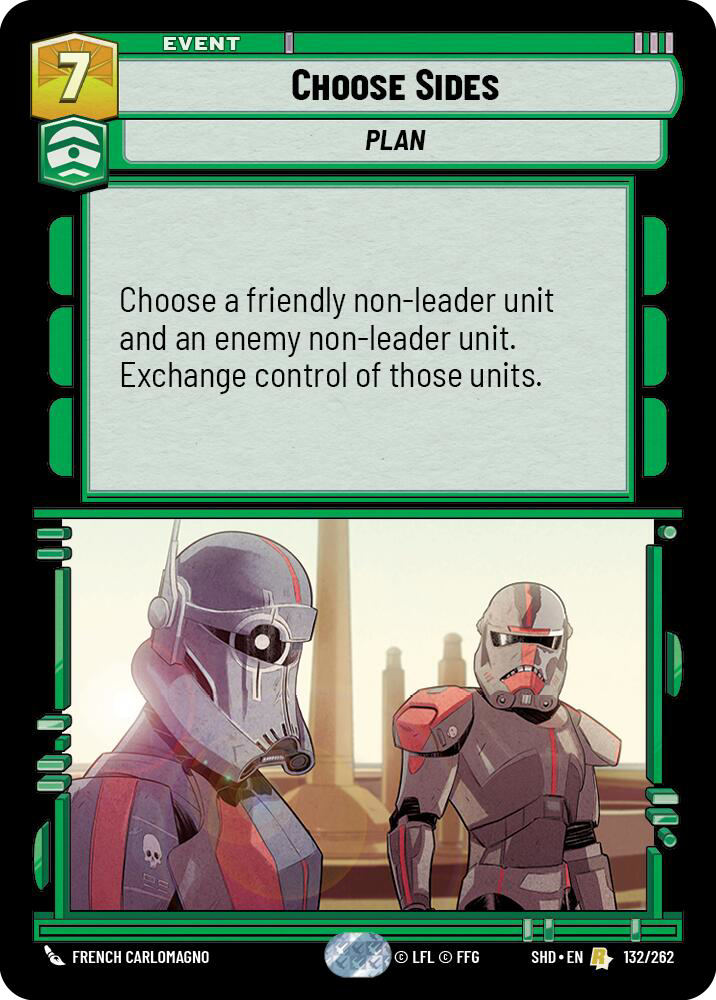 Choose Sides, Shadows of the Galaxy Card Art