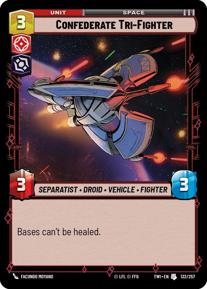 Confederate Tri-Fighter, Twilight of the Republic Card Art