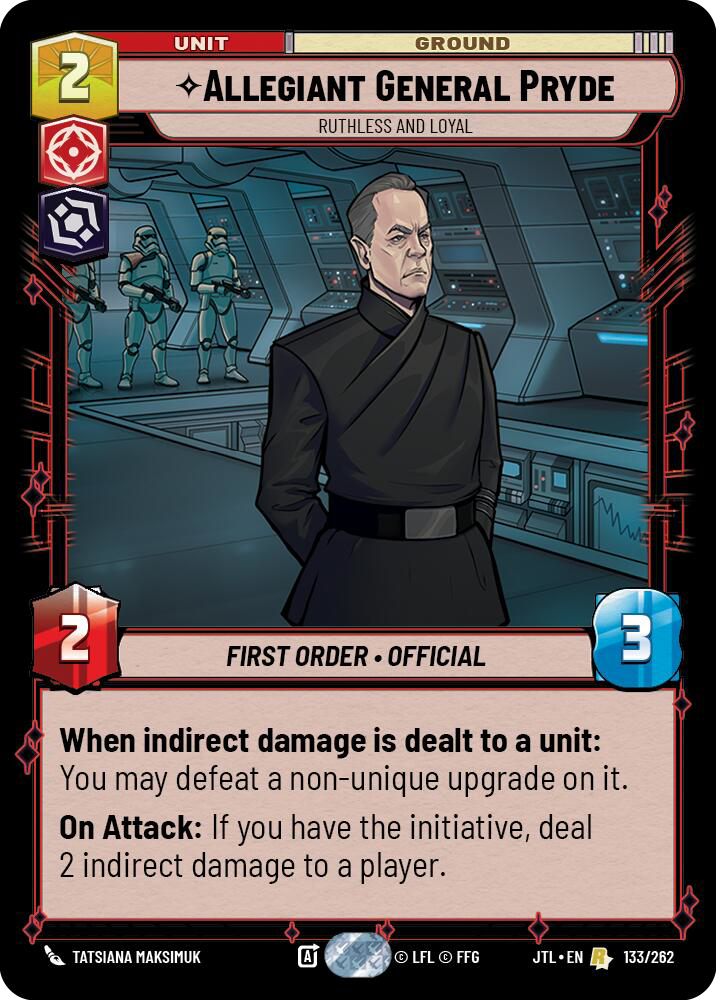 Allegiant General Pryde, Ruthless and Loyal, Jump to Lightspeed Card Art
