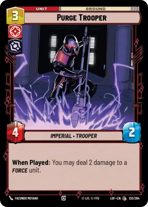 Purge Trooper, Legends of the Force Card Art