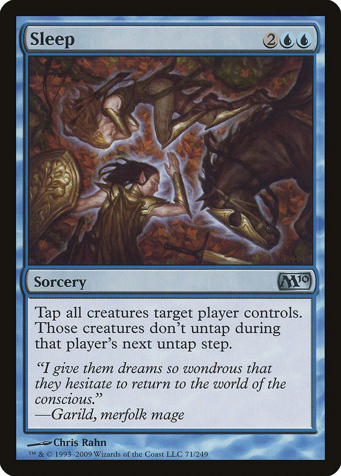 Sleep, Magic 2010 Card Art
