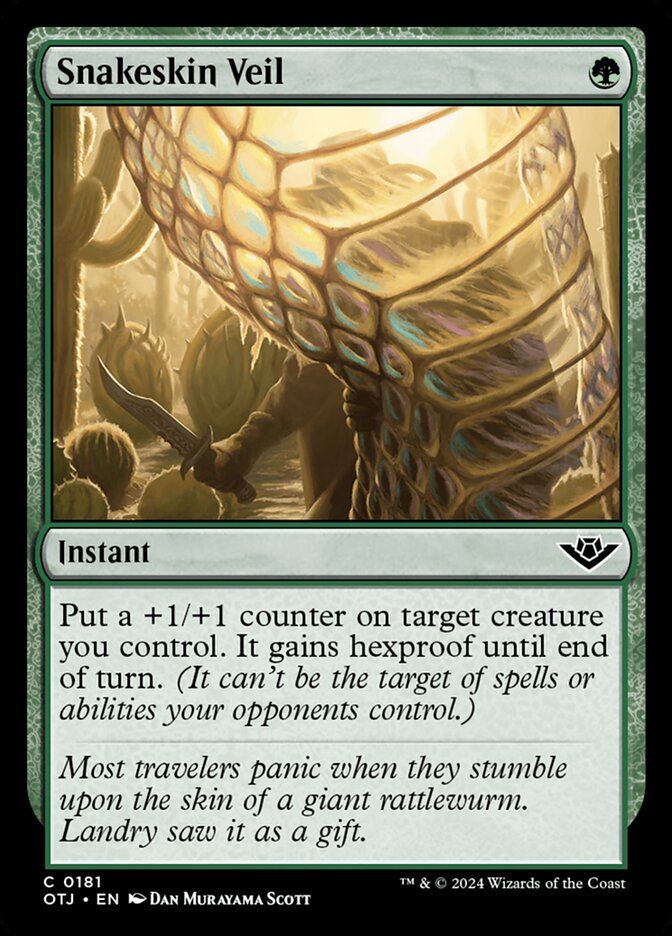 Snakeskin Veil, Outlaws of thunder junction Card Art