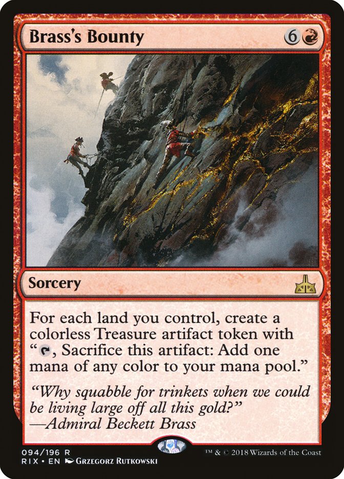 Brass's Bounty, Rivals of ixalan Card Art