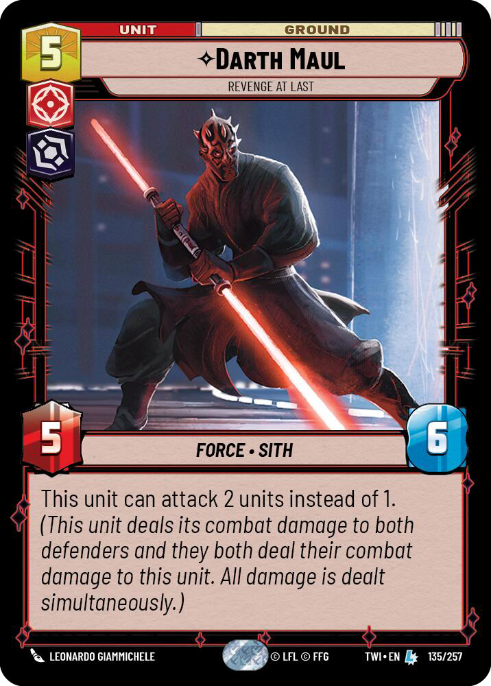 Darth Maul, Revenge At Last, Twilight of the Republic Card Art