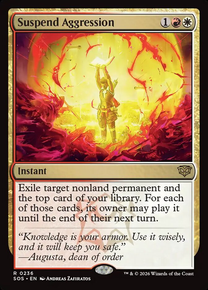 Suspend Aggression, Secrets Of Strixhaven Card Art