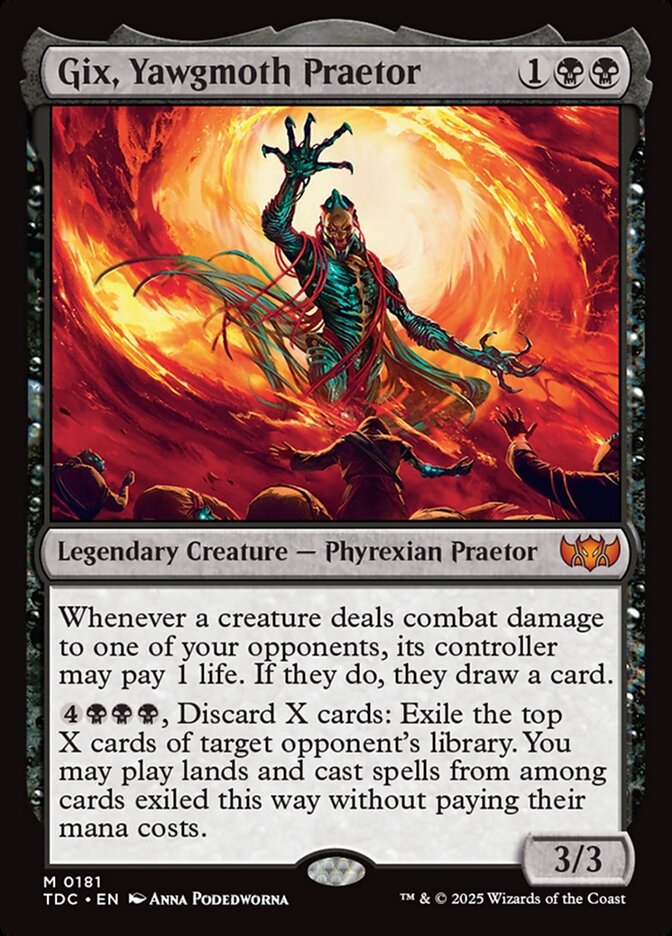 Gix, Yawgmoth Praetor, Tarkir: dragonstorm commander Card Art