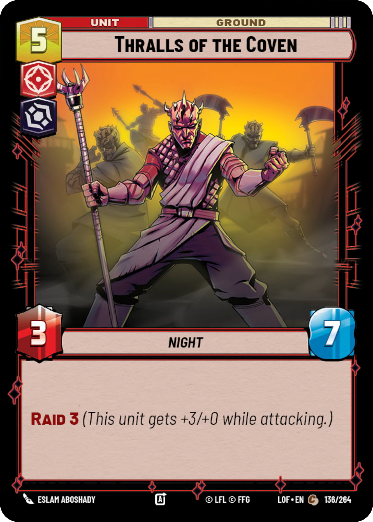 Thralls of the Coven, Legends of the Force Card Art