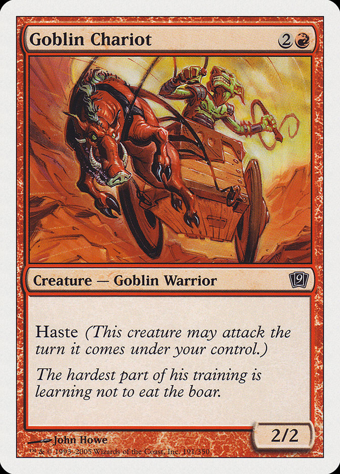 Goblin Chariot, Ninth edition Card Art