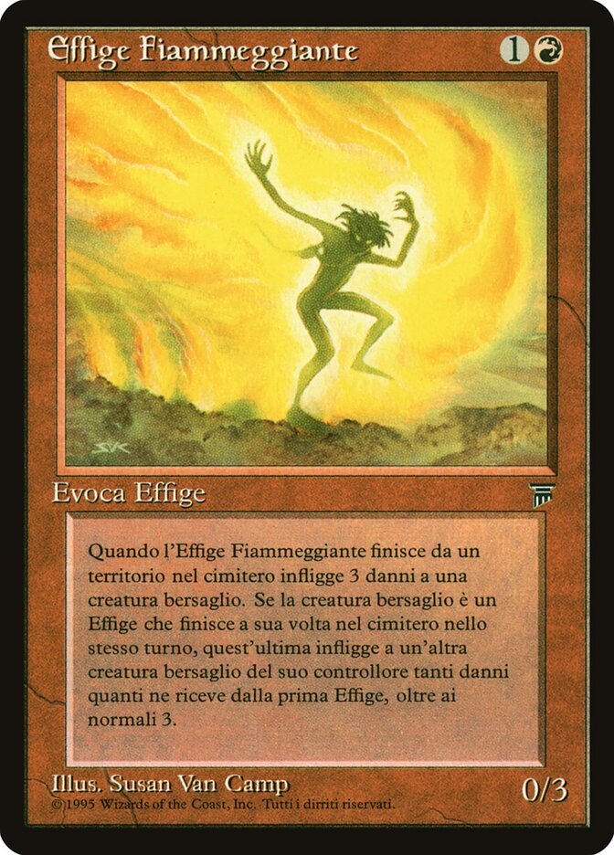 Blazing Effigy, Legends Card Art