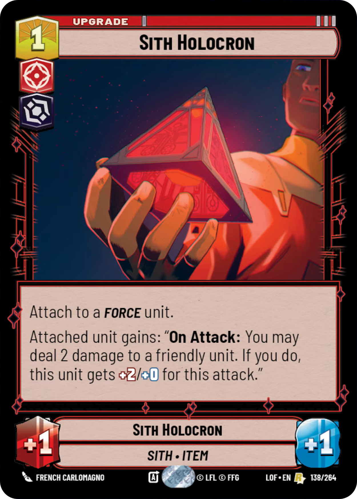 Sith Holocron, Legends of the Force Card Art