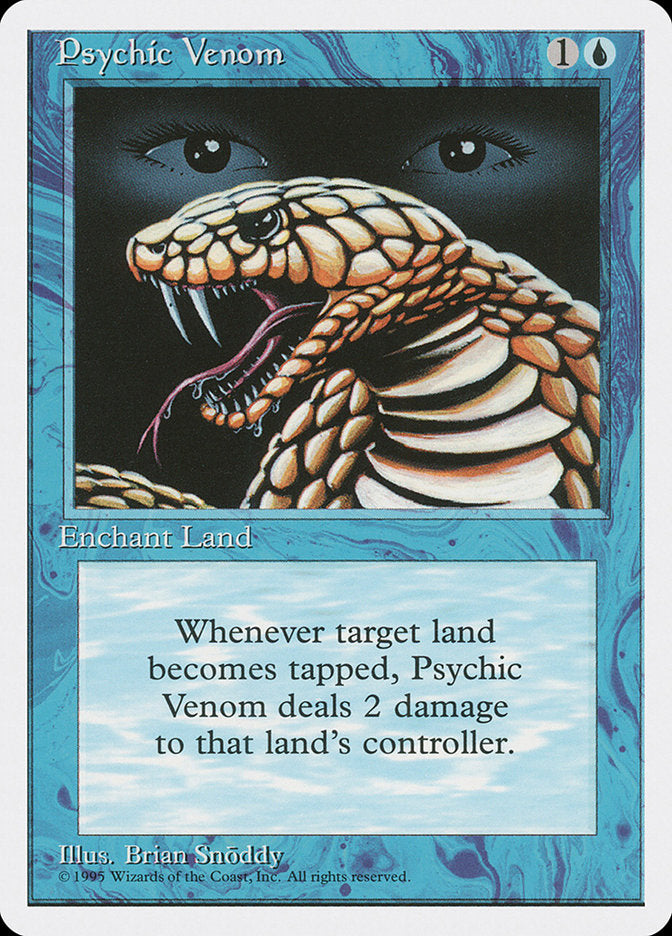 Psychic Venom, Fourth edition Card Art