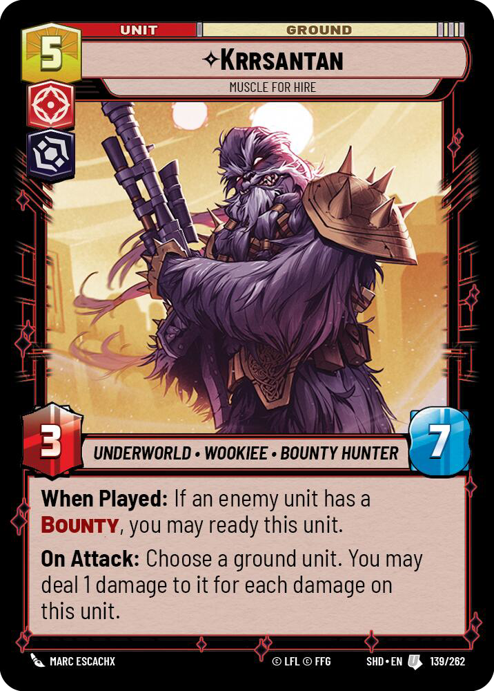 Krrsantan, Muscle for Hire - Foil