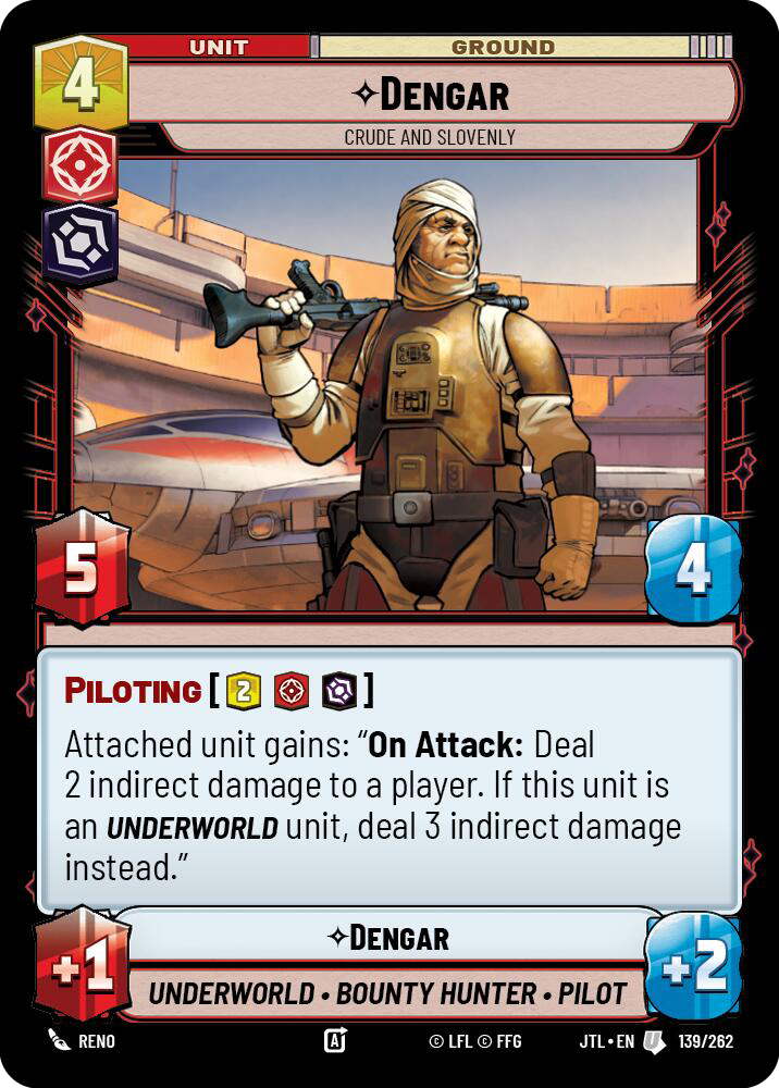 Dengar, Crude and Slovenly, Jump to Lightspeed Card Art
