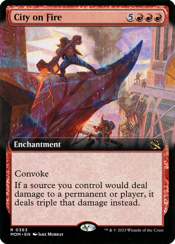 City on Fire, March Of The Machine Card Art